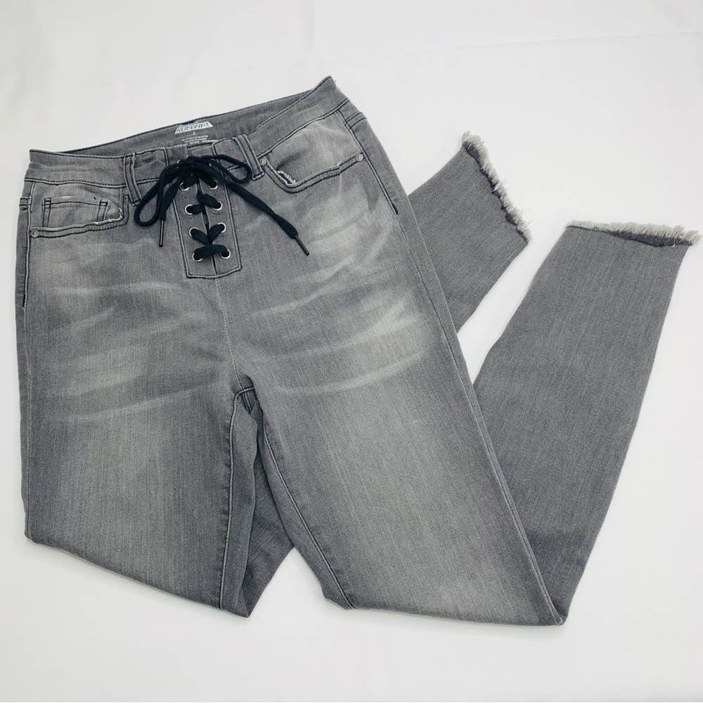 Project Runway gray denim